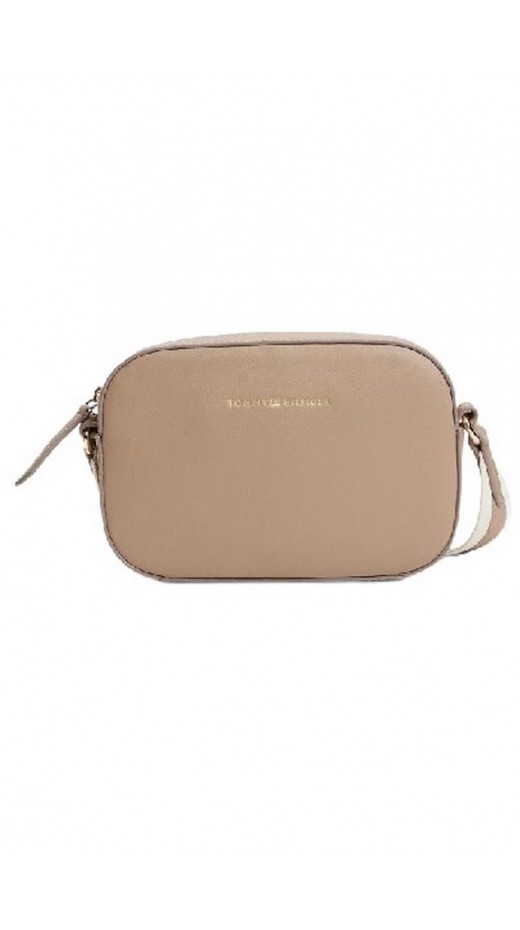 TOMMY HILFIGER LOGOTAPE CAMERA BAG ΤΣΑΝΤΑ ΓΥΝΑΙΚΕΙΑ TAUPE