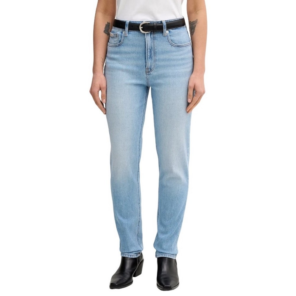 CALVIN KLEIN JEANS NEW MOM JEAN PANAMA ΠΑΝΤΕΛΟΝΙ ΓΥΝΑΙΚΕΙΟ LIGHT DENIM