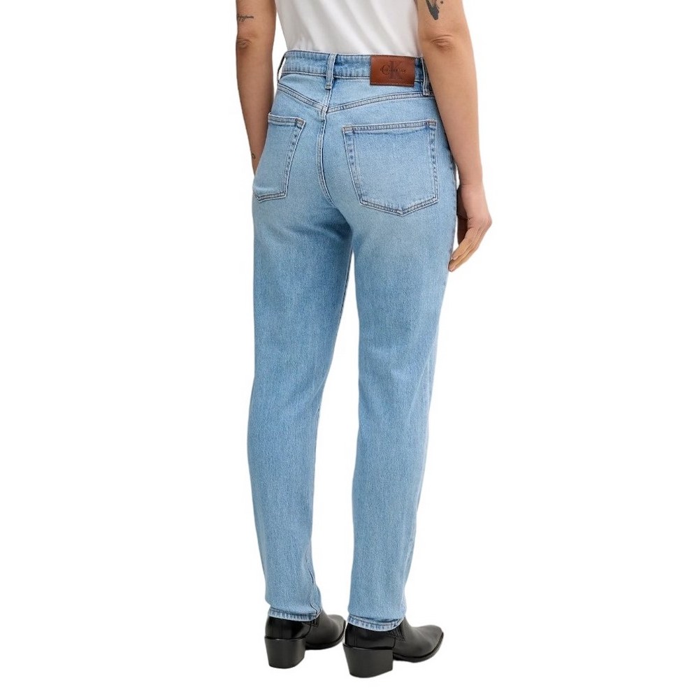 CALVIN KLEIN JEANS NEW MOM JEAN PANAMA ΠΑΝΤΕΛΟΝΙ ΓΥΝΑΙΚΕΙΟ LIGHT DENIM
