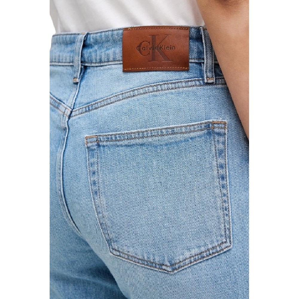CALVIN KLEIN JEANS NEW MOM JEAN PANAMA ΠΑΝΤΕΛΟΝΙ ΓΥΝΑΙΚΕΙΟ LIGHT DENIM