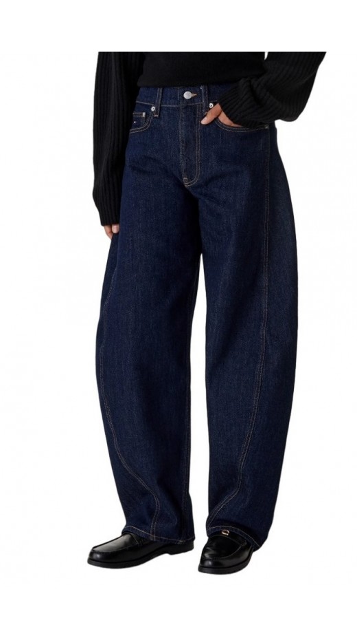 TOMMY JEANS ELLA MID BARREL DI4156 ΤΖΙΝ ΠΑΝΤΕΛΟΝΙ ΓΥΝΑΙΚΕΙΟ DENIM DARK