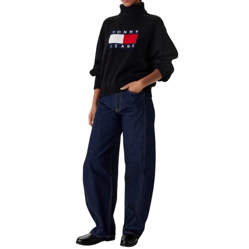 TOMMY JEANS ELLA MID BARREL DI4156 ΤΖΙΝ ΠΑΝΤΕΛΟΝΙ ΓΥΝΑΙΚΕΙΟ DENIM DARK