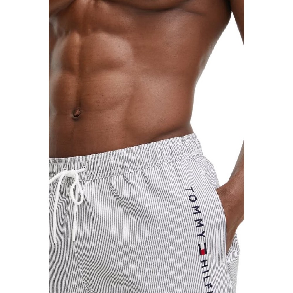 TOMMY HILFIGER MEDIUM DRAWSTRING STRIPE ΜΑΓΙΟ ΑΝΔΡΙΚΟ BLUE