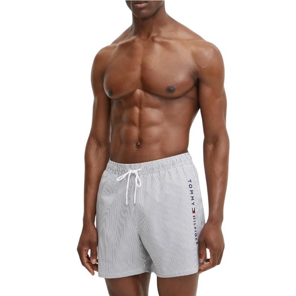 TOMMY HILFIGER MEDIUM DRAWSTRING STRIPE ΜΑΓΙΟ ΑΝΔΡΙΚΟ BLUE