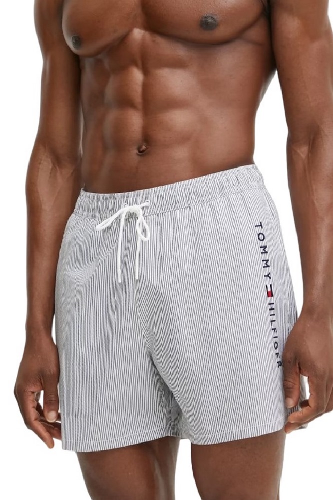 TOMMY HILFIGER MEDIUM DRAWSTRING STRIPE ΜΑΓΙΟ ΑΝΔΡΙΚΟ BLUE