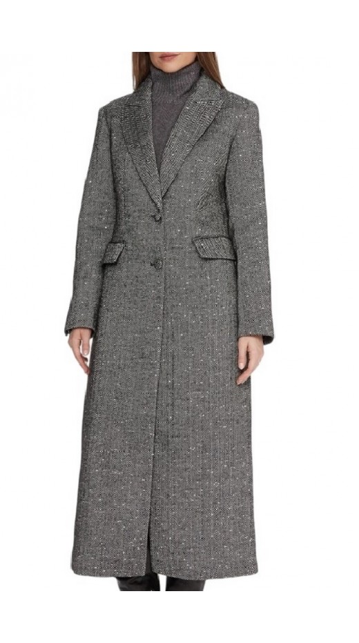 GUESS STEFANIA FITTED COAT ΠΑΛΤΟ ΓΥΝΑΙΚΕΙΟ BLACK