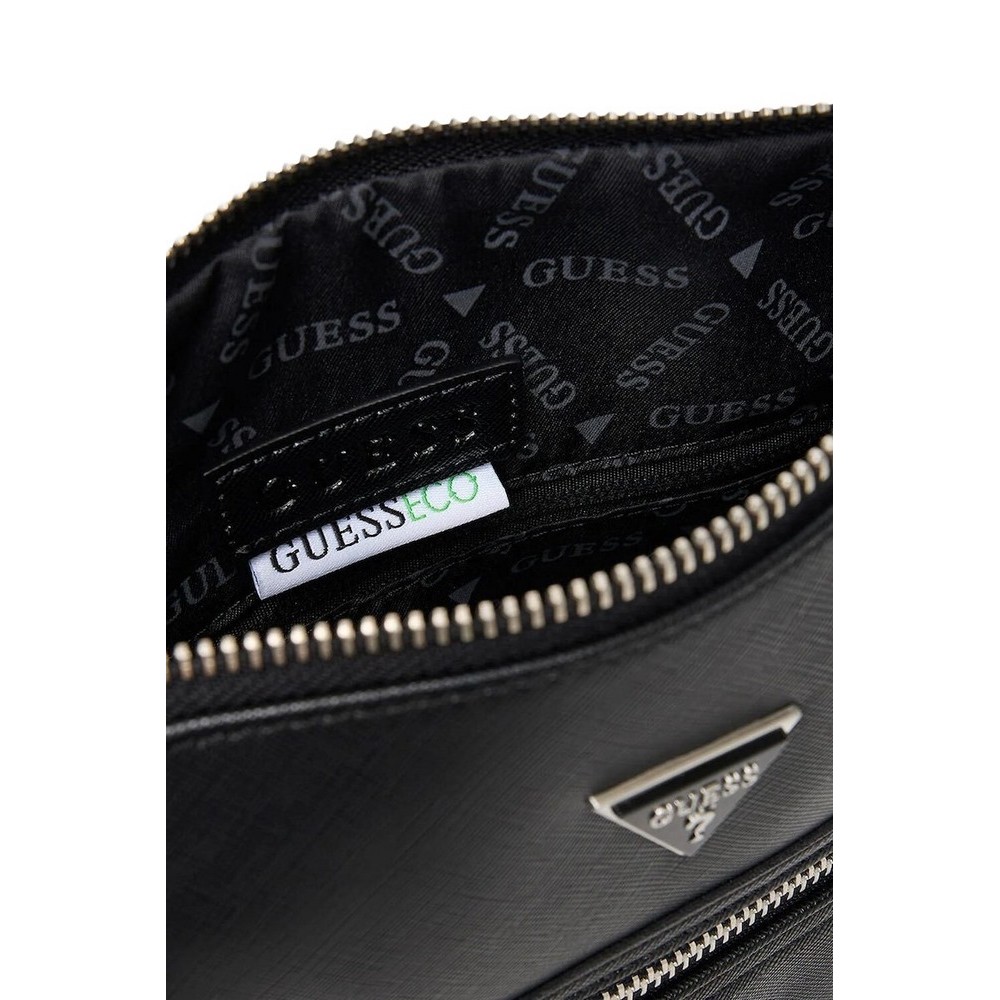 GUESS MILANO CROSSBODY 2 ΤΣΑΝΤΑ ΑΝΔΡΙΚΗ BLACK