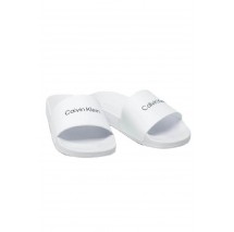 CALVIN KLEIN JEANS POOL SLIDE ΠΑΝΤΟΦΛΑ ΑΝΔΡΙΚΗ WHITE