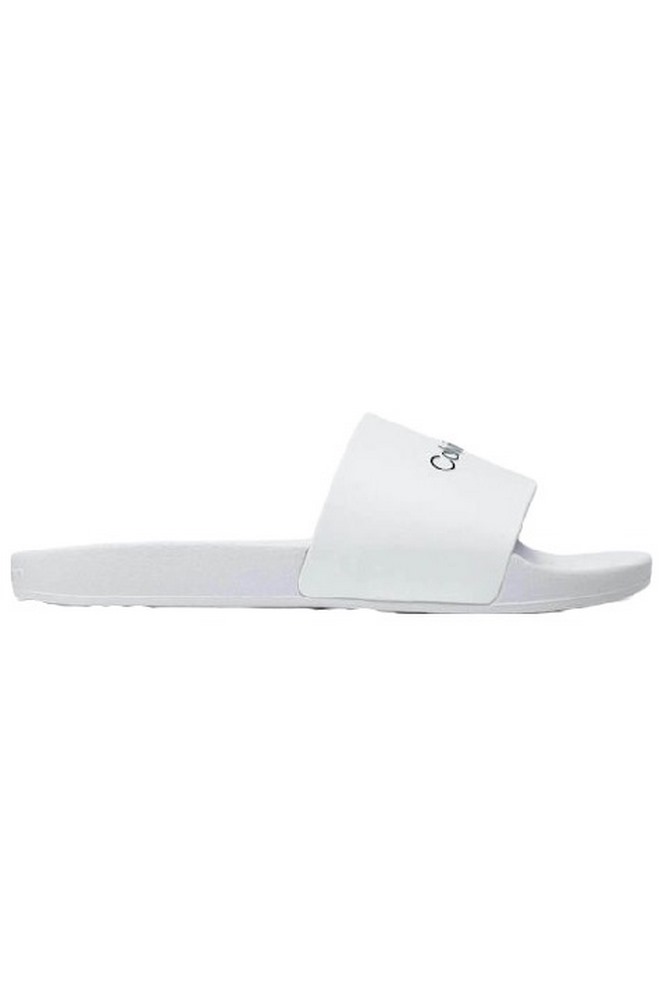 CALVIN KLEIN JEANS POOL SLIDE ΠΑΝΤΟΦΛΑ ΑΝΔΡΙΚΗ WHITE