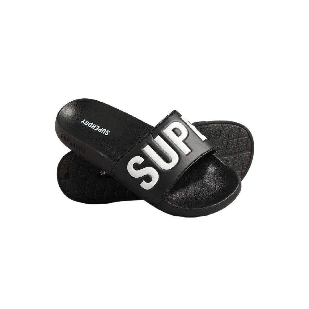 SUPERDRY CORE VEGAN POOL SLIDE ΠΑΝΤΟΦΛΑ ΑΝΔΡΙΚΗ BLACK