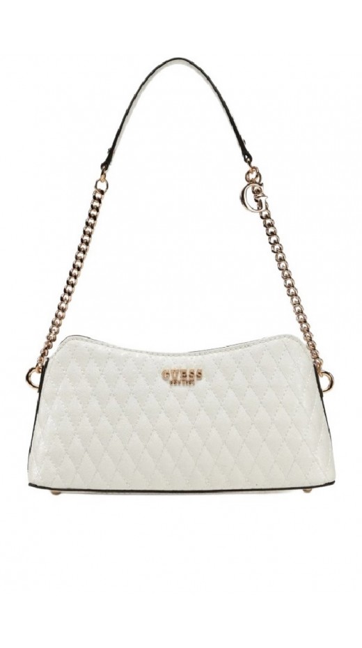 GUESS BETULA TOP ZIP SHOULDER BAG ΤΣΑΝΤΑ ΓΥΝΑΙΚΕΙΑ WHITE