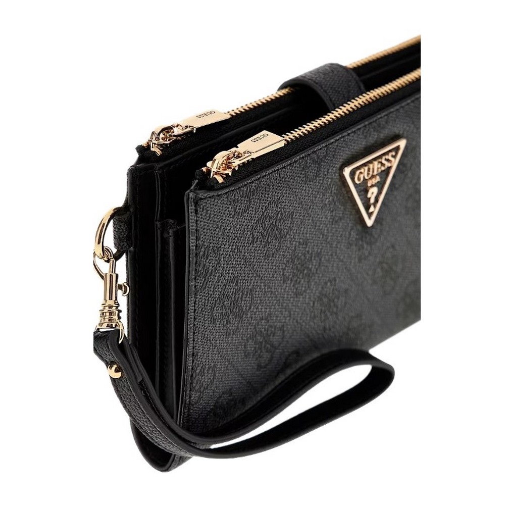 GUESS LAUREL II SLG DBL ZIP ORGNZR ΠΟΡΤΟΦΟΛΙ ΓΥΝΑΙΚΕΙΟ GREY