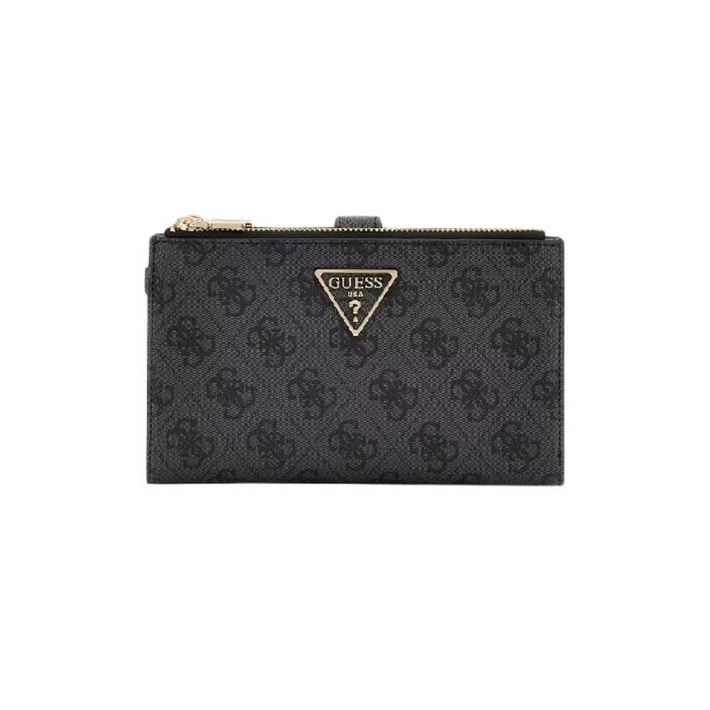 GUESS LAUREL II SLG DBL ZIP ORGNZR ΠΟΡΤΟΦΟΛΙ ΓΥΝΑΙΚΕΙΟ GREY