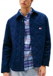 TOMMY JEANS QUILTED PADDED OVERSHIRT ΜΠΟΥΦΑΝ ΑΝΔΡΙΚΟ DARK NAVY