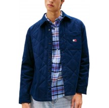 TOMMY JEANS QUILTED PADDED OVERSHIRT ΜΠΟΥΦΑΝ ΑΝΔΡΙΚΟ DARK NAVY