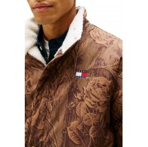 TOMMY JEANS REVERSIBLE TEDDY JACKET ΜΠΟΥΦΑΝ ΑΝΔΡΙΚΟ OFF WHITE
