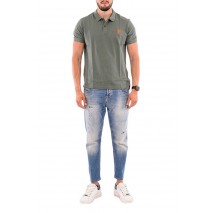 U.S POLO ASSN FLYN POLO T-SHIRT ΜΠΛΟΥΖΑ ΑΝΔΡΙΚΗ GREEN