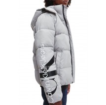 CALVIN KLEIN JEANS ESSENTIALS NON DOWN JACKET ΜΠΟΥΦΑΝ ΑΝΔΡΙΚΟ GREY