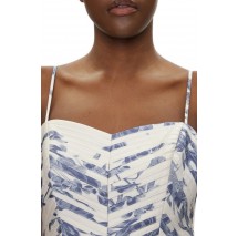 GUESS SL ELLIE DRESS ΦΟΡΕΜΑ ΓΥΝΑΙΚΕΙΟ WHITE/BLUE