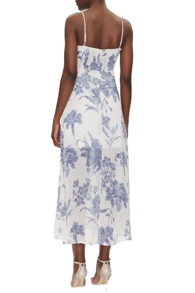 GUESS SL ELLIE DRESS ΦΟΡΕΜΑ ΓΥΝΑΙΚΕΙΟ WHITE/BLUE
