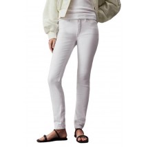 CALVIN KLEIN JEANS MID RISE SKINNY ΠΑΝΤΕΛΟΝΙ ΓΥΝΑΙΚΕΙΟ WHITE