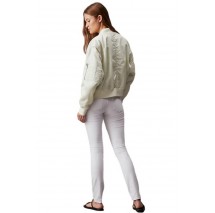 CALVIN KLEIN JEANS MID RISE SKINNY ΠΑΝΤΕΛΟΝΙ ΓΥΝΑΙΚΕΙΟ WHITE