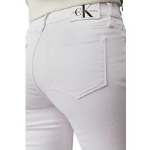 CALVIN KLEIN JEANS MID RISE SKINNY ΠΑΝΤΕΛΟΝΙ ΓΥΝΑΙΚΕΙΟ WHITE